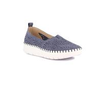 Mocassini Donna SC6183 in Pelle Jeans Grunland Scarpe Casual Comode, Leggere e Flessibili, Ideali per Primavera Estate. EU 40