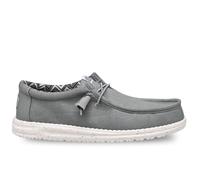 HEYDUDE Wally Stretch Canvas Mocassini Uomo, Grigio, 41 EU - 40700-1XA