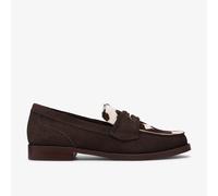Mocassini in pelle, motivo mucca, TRAVEN EDGE Marrone 41