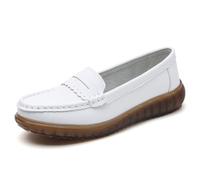 Mocassini Penny classici da donna in pelle | Scarpe da guida con suola morbida, leggere, casual, comode, per ufficio e tutti i giorni