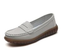 Mocassini Penny classici da donna in pelle | Scarpe da guida con suola morbida, leggere, casual, comode, per ufficio e tutti i giorni