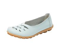 Mocassini piatti da donna comodi con suola morbida cava scarpe da guida estive casual slip on sandali bassi leggeri comodi scarpe da passeggio all'aperto, blu cielo, 39.5 EU