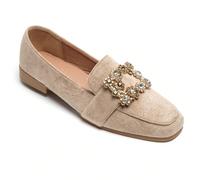 Mocassini plats e ornamento bijou carré scintillant - Stile chic e confortevole Apprezzate il tatto e il tatto, i mocassini e i mocassini con zeppa, l'ornamento e l'incrusté delle pierres. la luce con