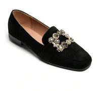 Mocassini plats e ornamento bijou carré scintillant - Stile chic e confortevole Apprezzate il tatto e il tatto, i mocassini e i mocassini con zeppa, l'ornamento e l'incrusté delle pierres. la luce con