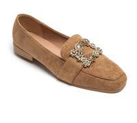 Mocassini plats e ornamento bijou carré scintillant - Stile chic e confortevole Apprezzate il tatto e il tatto, i mocassini e i mocassini con zeppa, l'ornamento e l'incrusté delle pierres. la luce con