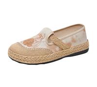 Mocassini Scarpe da Donna Comode Loafers Scarpe Slip on Donna Vintage Casual Antiscivolo Scarpe Mocassini Outdoor Morbide Sandali Chiusi Davanti per Primavera, Estate