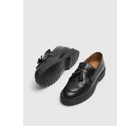 Mocassini scarpe eleganti Selected Homme SLHTIM LEATHER KILTIE LOAFER BLACK