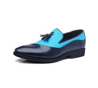 Mocassini Slip-On da Uomo Classici alla Moda Casual da Lavoro Banchetti Matrimoni Scarpe,Sky Blue,44 EU