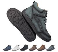 Mocassini Slip-on da Uomo, Comodi Stivaletti Traspiranti Fatti A Mano | Stivali Stringati, Scarpe Da Passeggio Medie Ginnastica Antiscivolo, Leggere, Imbottite, Resistenti.