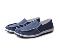 Mocassini slip-on da uomo morbidi piatti casual in tela antiscivolo suola morbida posteriore scarpe da ginnastica traspiranti leggere escursionismo trekking scarpe da ginnastica Wede Fit mani libere