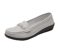 Mocassini Slip-On Donna con Zeppa Sandali Chiuse Piatte Donna Estive Ballerine Pianta Larga Comode Sandalo Antiscivolo Basse Scarpe Eleganti Casual E alla Moda Ballerine Morbida Cuscino