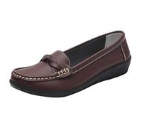 Mocassini Slip-On Donna con Zeppa Sandali Chiuse Piatte Donna Estive Ballerine Pianta Larga Comode Sandalo Antiscivolo Basse Scarpe Eleganti Casual E alla Moda Ballerine Morbida Cuscino