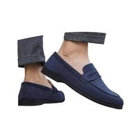 Mocassini Uomo Eleganti 39-45 EU in Pelle Scarpe da Barca Primavera Estive Mocassino Slip-on Elegante Loafers Senza Lacci Casual Teacher Shoes Comode per Cerimonia, Lavoro e Uscire,Blu Scuro,41