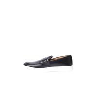 Mocassini Uomo Eleganti Pelle Made in Italy Mocassino Uomo Sportivo con Suola Bianca (Nero, Sistema Taglie Calzature EU, Adulto, Uomo, Numero, Media, 44)