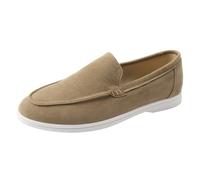 Mocassini Uomo Estivi Mocassino Cotone Leggere Scarpe Pitas Cerimonia Comode Mocassini Elegante Sportivo Scarpe Tela Antiscivolo Slip on Scarpe da Barca Senza Lacci