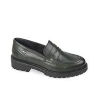 Mocassini zeppa 3,5 cm Valleverde 16136 pelle verde SCONTO DA LISTINO