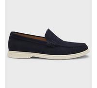 BOSS Mocassini in pelle scamosciata con logo stampato a impressione - Style Sienne_Loaf_sd_N, 50543083 Blu scuro 43