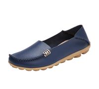 Mocassino da donna, confortevole in pelle, mocassini da donna, scarpe da barca piatte, scarpe comode, scarpe da ginnastica eleganti, mocassini e loafers morbide, scarpe sportive da donna, slip on