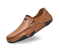 Mocassino da uomo in pelle per business matrimonio scarpa uomo città traspirante Oxfords e Derbies Urban Style Scarpa Vestito Comfort Scarpe Oxford da uomo Impermeabile Scarpe basse, 01 Marrone, 44 EU