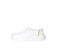 HEYDUDE Mocassino da donna Wendy Rise Perf Canvas.100 Cotone Bianco 36