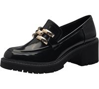 Mocassino donna Marco Tozzi con tacco a blocco Scarpa donna casual lucida Sca...