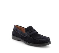 Mocassino IGI&CO scarpa da uomo MADE IN ITALY in camoscio special blu notte