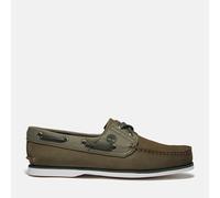 Mocassino Timberland Classic Boat 0A4177 Scarpa Da Barca Uomo Pelle Verde Scuro