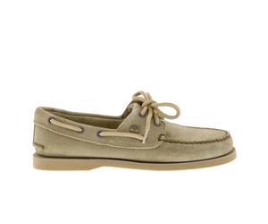 Mocassino Timberland Classic Boat Scarpa Da Barca Uomo Pelle Verde Chiaro