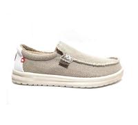 HEY DUDE vegan MIKKA Braided off white Scarpe Uomo slip on mocassini cotone bio estive traspiranti - Colore: Beige, Taglia: 41