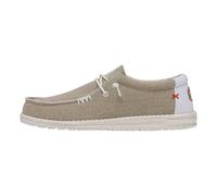 HEY DUDE 1LB WALLY BRAIDED OFF WHITE sneakers moda Uomo 42