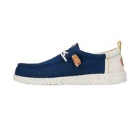 Mocassino Uomo Hey Dude Wally summer linen sargasso blue white - 430864UA