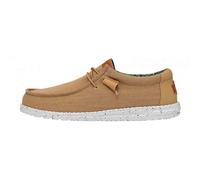 Mocassino Uomo Hey Dude Wally washed canvas Walnut - 40296267