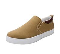 Mocassins, scarpe da ginnastica da uomo, ergonomiche, leggere, sportive, Invisible Height Increased Trainers, scarpe basse in tela, traspiranti, unisex, Driving Penny, cachi, 40 EU