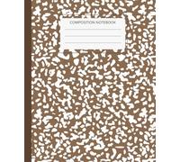 Mocha Marble Composition Notebook, Wide Ruled School Notebook for Students, Aesthetic Marble Journal for Class Notes, 7.5 x 9.25: Stylish marble cover ... class notes, journaling and everyday writing