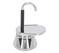 Mocha Pot Caffettiera Stovetop Acciaio Inox 3 Tazze, Leggera e Portatile - Design Italiano Tradizionale, Perfetta per Campeggio e Casa