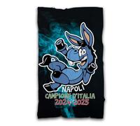 MOCHEIA SHOP Asciugamano/Telo Mare - Piscina - Napoli Campione d'Italia 2024/25 - in ottima Microfibra - Idea regalo tifoso Calcio - Partenopeo. (100X70 CM)