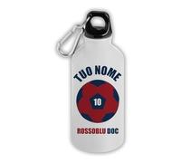 MOCHEIA SHOP Borraccia Termica Bologna Calcio personalizzabile con nome e numero in alluminio termico capacità 500 ml idea regalo Tifoso Bolognino