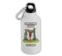 MOCHEIA SHOP Borraccia Termica Tung Tung Sahur brainrot, 500 ml, Alluminio con Moschettone, Personalizzabile con Nome