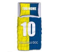 MOCHEIA SHOP copripiumino Verona calcio personalizzato con nome e numero realizzato in policotone (cotone,microfibra,poliestere) idea regalo tifoso Veronese