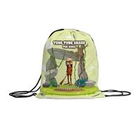 MOCHEIA SHOP Sacca a Zaino Brainrot Personalizzabile con nome, realizzata in ottimo poliestere, misura 30x40 cm. (tung tung shaur)