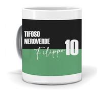 MOCHEIA SHOP Tazza Personalizzata - Idea Regali Personalizzati - Mug Personalizzabile con Squadre del Campionato Italiano - Tazze in Ceramica per la Colazione - Adatta al Microonde (SASSUOLO)