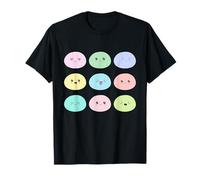 Mochi Cibo Giapponese Kawaii Facce Mochi Anime Manga Amanti Maglietta