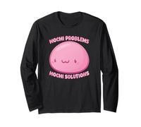 Mochi Problemi Mochi Soluzioni Torta di Riso Kawaii Carino Divertente Maglia a Manica