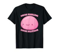 Mochi Problemi Mochi Soluzioni Torta di Riso Kawaii Carino Divertente Maglietta