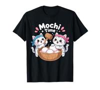 Mochi Time Cute Kawaii Cats Making Japanese Sweets Maglietta