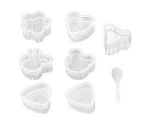 Mochila,8 pezzi riutilizzabili con design a fumetto liscio per strumenti da cucina fai da te, stampo per riso per la casa e il libero creativo - per la casa e il pranzo pic-nic, barbecue scuola