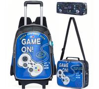 Mochila Con Ruedas Niño, Mochila Con Ruedas Niño, Mochilas Escolares Con Ruedas 8 anni Dimensioni: mochila: 16,5"Grande capacità: 1 borsa principale, libri, ropa, giocattoli, bocadillos. 1x scomparto