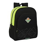 Real Betis Balompié Zaino Scuola Real Betis Balompié 32 X 38 X 12 Cm Nero Lime S