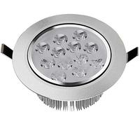 MOCIGERN Plafoniera da Incasso 12W a Foro Aperto 4,7 Pollici Illuminazione da Incasso a LED 3000K/4000K/6000K Plafoniera da Incasso Selezionabile (Size : 3000K Warm Light)