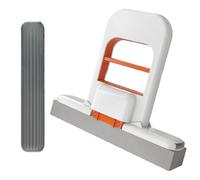 Mocio compatto portatile con spazzola unica per una rimozione efficiente della polvere, per uso domestico e ufficio, con soluzione facile da riporre (mocio + testa in spugna)